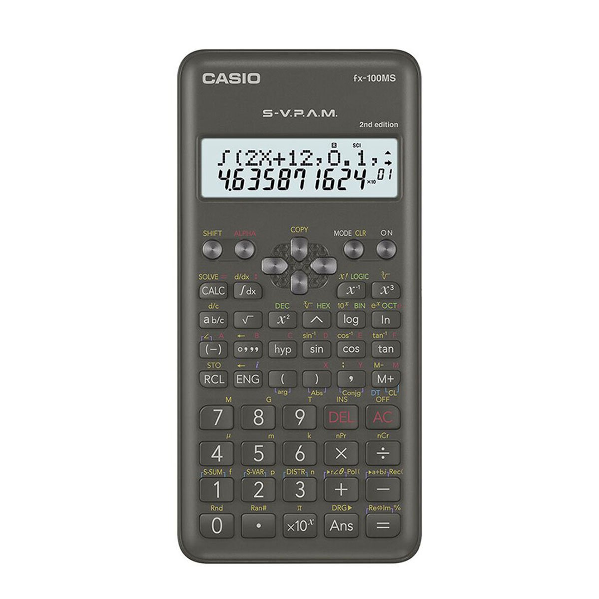 Casio fx-100MS Black-2nd Edition Non Programmable Scientific Calculator-borobaazar
