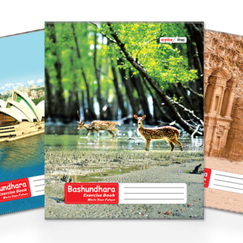 Bashundhara Exercise Book Math Margin Medium-GLU-304 Page (Pin Binding) – 6 Pcs