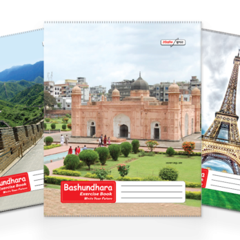 Bashundhara Exercise Book Math Margin Medium-GLU-304 Page (Pin Binding) – 6 Pcs